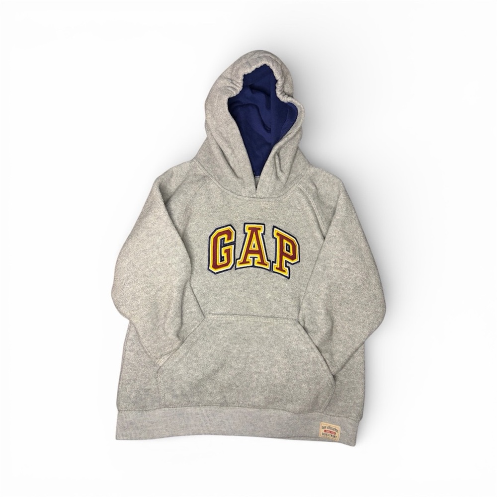 Baby GAP Vintage Boys’ Hooded Logo Sweatshirt Size 4 Years, Cozy Fleece, Pocket